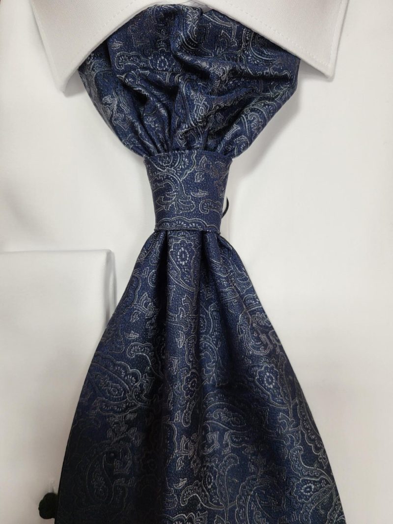 KRAVATA ASCOT ALEKSEJ MODRA 423 POROČNA