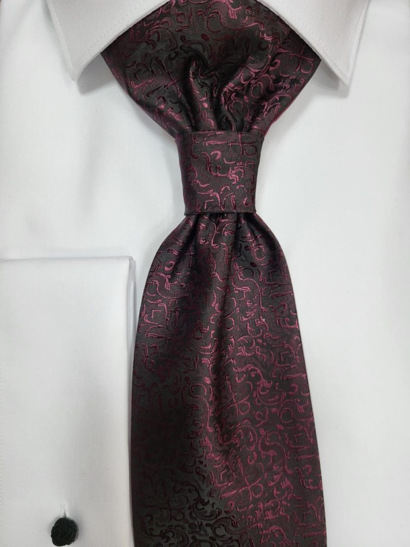 KRAVATA ASCOT ALEKSEJ BORDO RDEČA 318 POROČNA