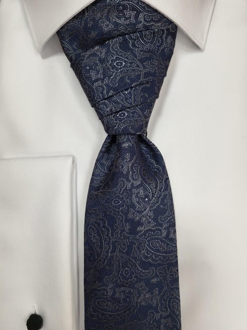 KRAVATA ASCOT LUCAS MODRA 423 POROČNA